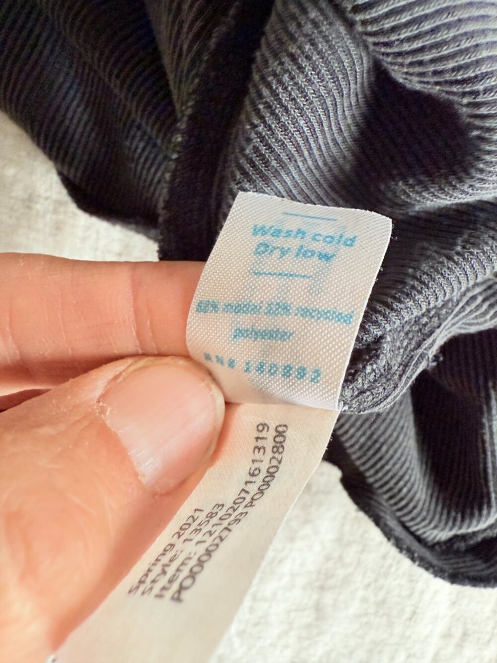 Marine Layer Luxe Rib Ruffle Short - Picture 4 of 5